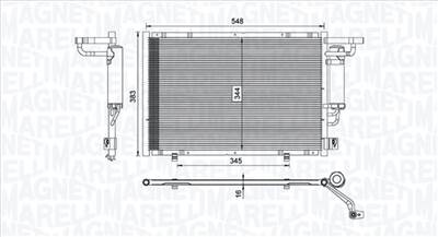 MAGNETI MARELLI 350203100600 - klíma kondenzátor FORD