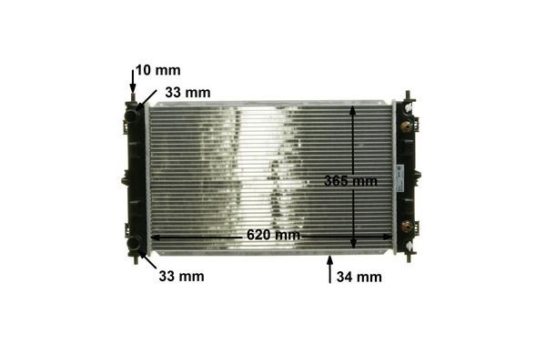 hűtő, motorhűtés MAHLE CR 1425 000S for CHRYSLER 10. kép