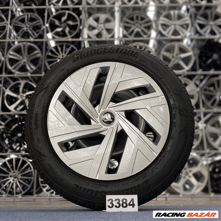 (3384) Skoda Enyaq 19 gyári lemezfelni, kétszéles új téli garnitúra 1. kép