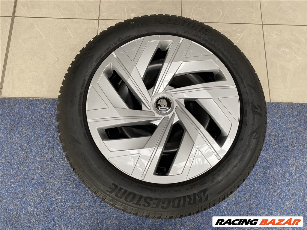 (3384) Skoda Enyaq 19 gyári lemezfelni, kétszéles új téli garnitúra 2. kép
