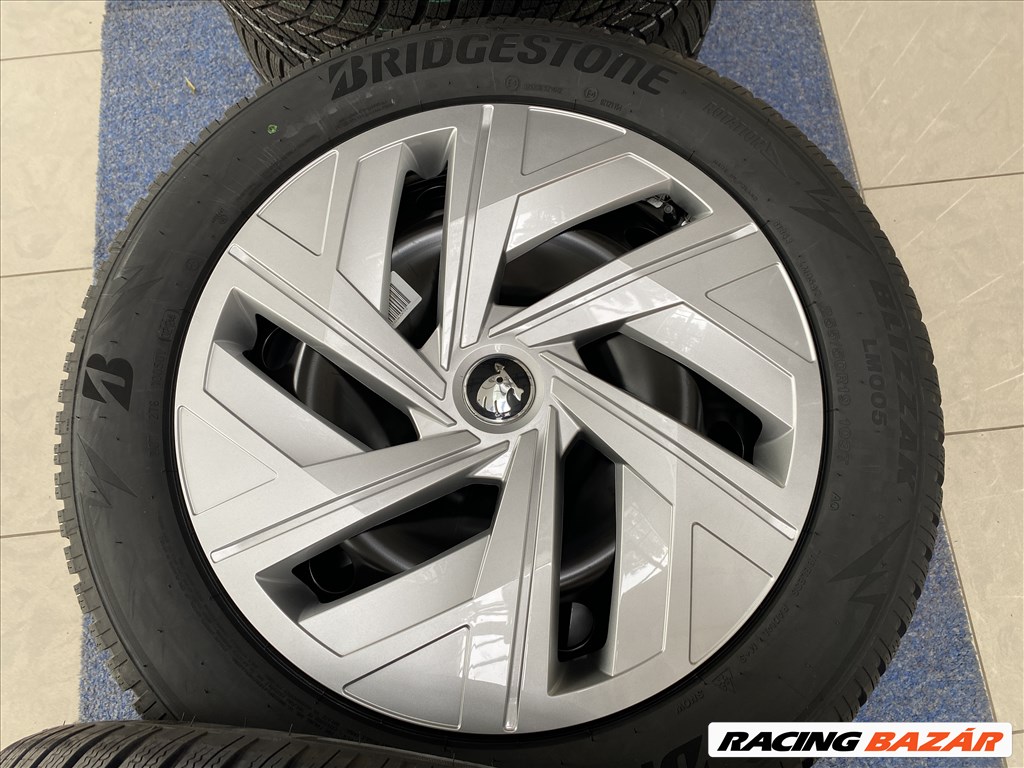 (3384) Skoda Enyaq 19 gyári lemezfelni, kétszéles új téli garnitúra 4. kép