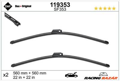 Mercedes C-osztály, Mercedes CLK-osztály ablaktörlő lapát ÚJ! A2038202545