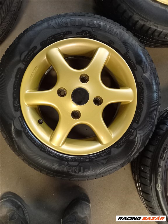  Suzuki 4x114.3-as 5x13" újszerű OZ alufelni 155/70R13 újszerű Vredestein nyári gumi MXX 3. kép