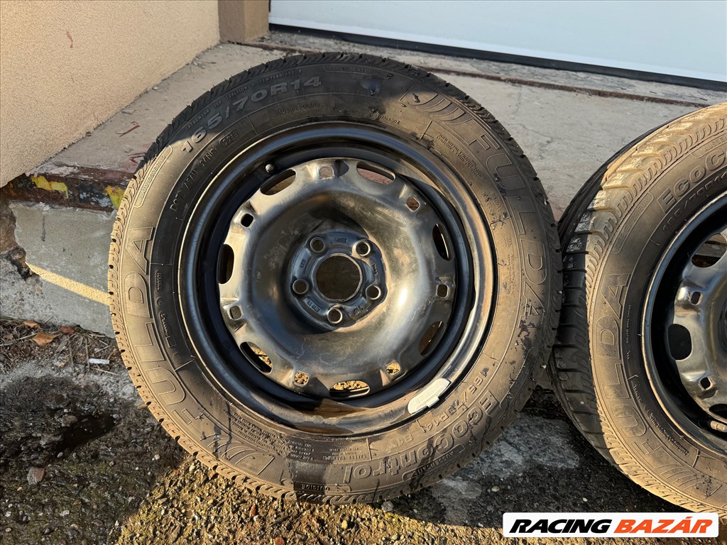 Volkwagen Polo 165/70 R14 nyári gumik acélfelnin 2. kép