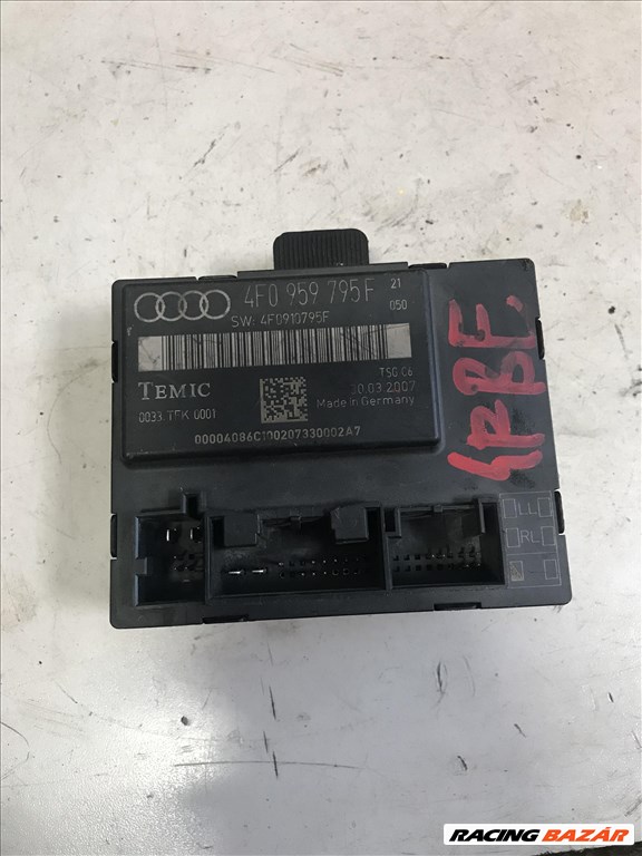 Audi A6 (C6 - 4F) bal első ajtóvezérlő 4f0959795f 1. kép