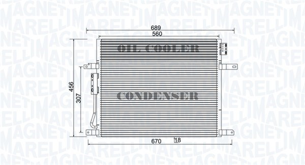 MAGNETI MARELLI 350203967000 - klíma kondenzátor JEEP 1. kép