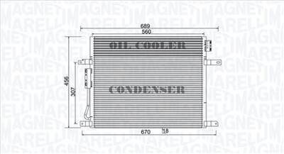 MAGNETI MARELLI 350203967000 - klíma kondenzátor JEEP