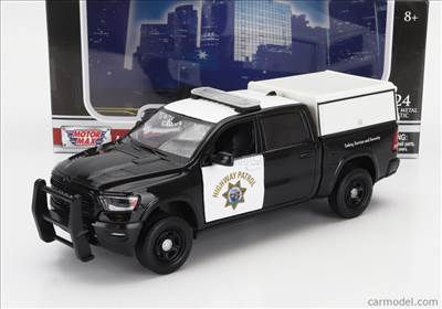 DODGE RAM 1500 PICK-UP LARAMINE CREW CAB CALIFORNIA HIGHWAY PATROL POLICE 2019 BLACK WHITE