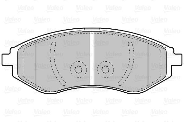 fékbetétkészlet, tárcsafék VALEO 598644 for CHEVROLET, DAEWOO, PROTON 2. kép