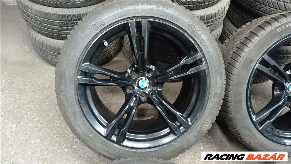  5x112 lyukosztású 19" újszerű (gyári felni) alufelni,275/40 újszerű Continental téli gumi  5. kép