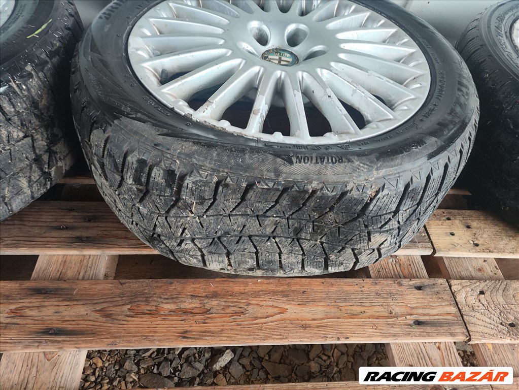 Alfa Romeo 159 5x110 lyukosztású 17" használt alufelni, rajta 225/50 eldobós téli gumi 50501529 6. kép