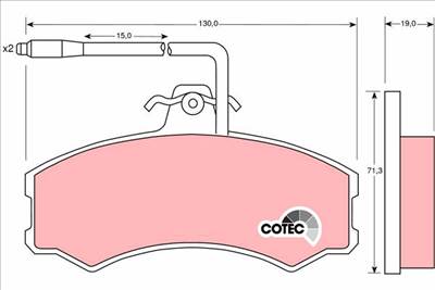 fékbetétkészlet, tárcsafék TRW GDB695 for CITROËN, PEUGEOT, FIAT, TALBOT, …