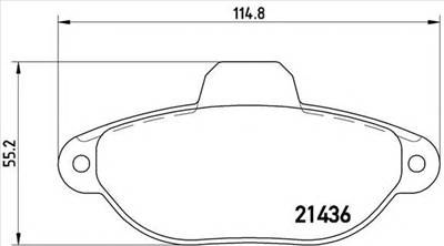 BREMBO P 23 060 - fékbetét FIAT FORD LANCIA ZASTAVA