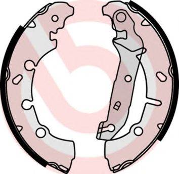 BREMBO S 24 532 - fékpofakészlet FORD FORD AUSTRALIA MAZDA