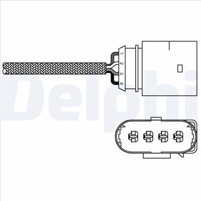 lambdaszonda DELPHI ES20286-12B1 for VW, SEAT