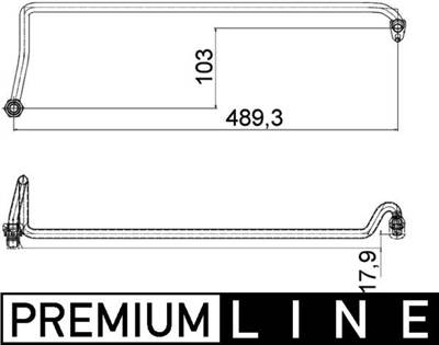 olajcső MAHLE AHX 5 000P for AUDI, PORSCHE, CUPRA, VW