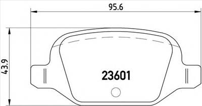 BREMBO P 23 064 - fékbetét ABARTH CITROËN FIAT LADA LANCIA