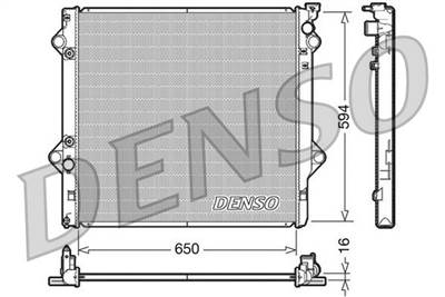 hűtő, motorhűtés DENSO DRM50036 for TOYOTA