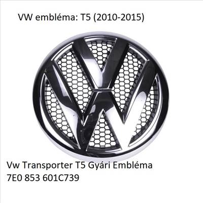 Vw Transporter T5 Gyári Embléma 7E0 853 601C739 