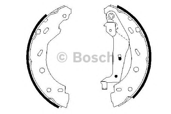 BOSCH 0 986 487 600 - fékpofakészlet SMART 1. kép