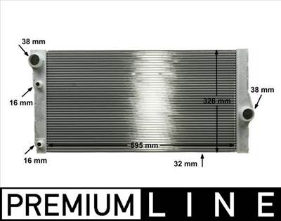 hűtő, motorhűtés MAHLE CR 1147 000P for BMW