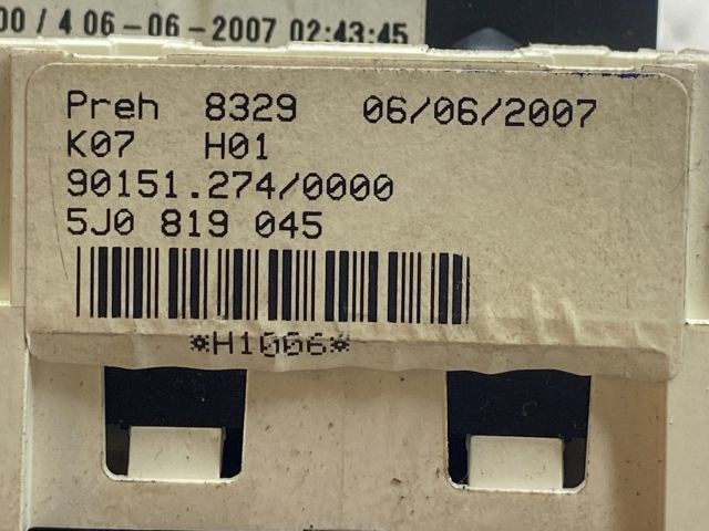 SKODA FABIA II Fűtéskapcsoló (Nem klímás) 5. kép