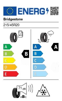 Bridgestone Blizzak LM005 215/45 R20 95T XL (+) 3PMSF téli gumi 2. kép