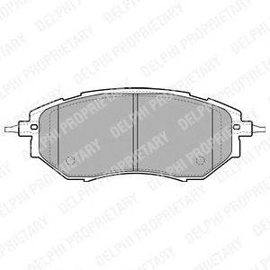 DELPHI LP1941 - fékbetét SUBARU
