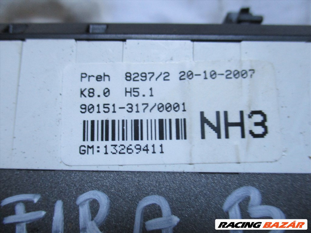 Opel Zafira B fűtéskapcsoló klímás 13269411 2. kép