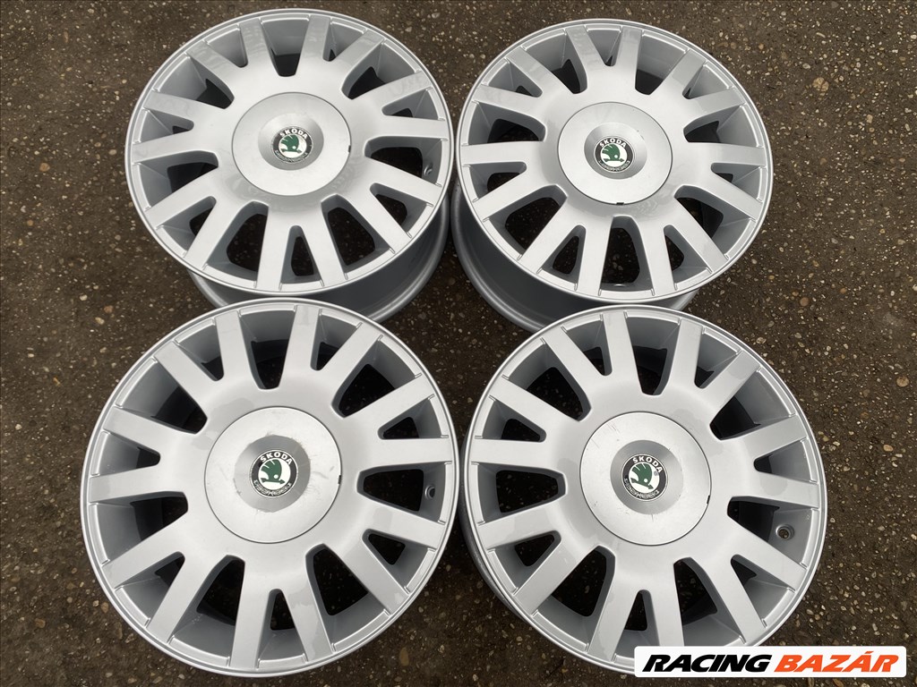 4db gyári 16" Skoda Superb alufelni. (3605) 1. kép