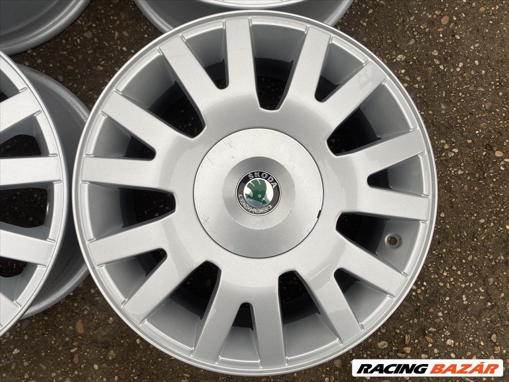 4db gyári 16" Skoda Superb alufelni. (3605) 2. kép