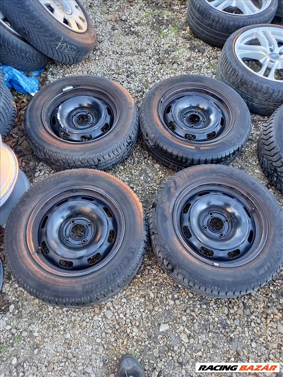Citroen Peugeot 4x108-as 6x15" újszerű lemezfelni 185/65 újszerű Michelin nyári gumi sxx1 1. kép