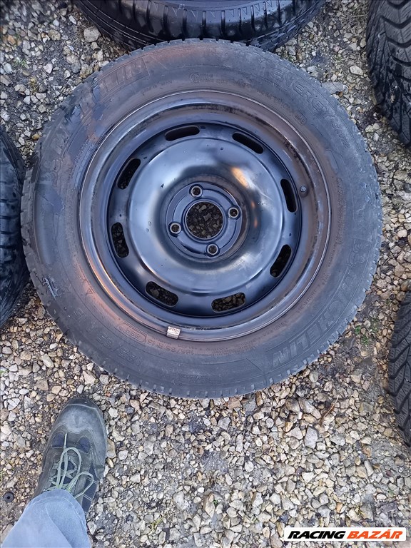 Citroen Peugeot 4x108-as 6x15" újszerű lemezfelni 185/65 újszerű Michelin nyári gumi sxx1 3. kép