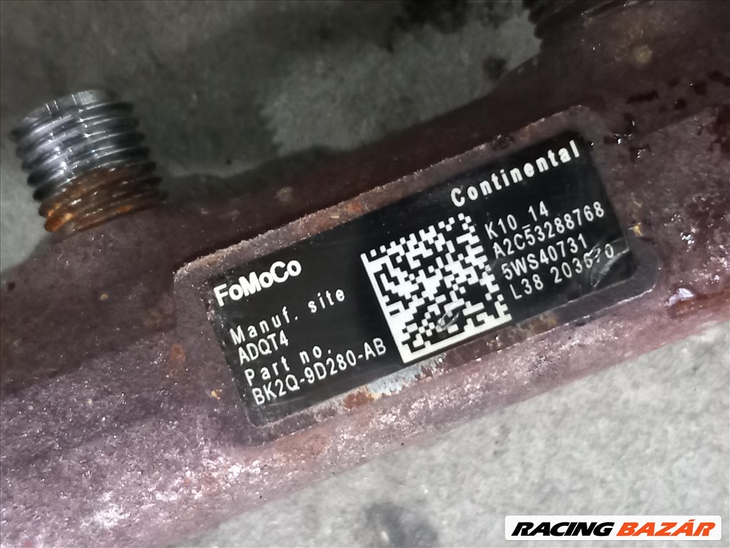 Ford Transit Custom MK7 MK8 12- 2.2 rail közös nyomócső üzemanyag 0932 bk2q9d280ab 5. kép