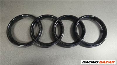 Audi Q5 (8R) fekete első embléma/jel ÚJ! 285x98mm