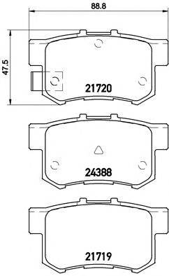 BREMBO P 79 027 - fékbetét FIAT HONDA SUZUKI