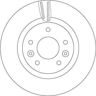 féktárcsa TRW DF6786 for NISSAN, RENAULT