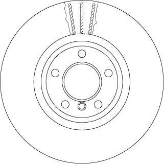 féktárcsa TRW DF6615S for BMW