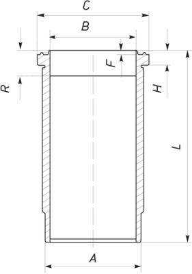 hengerpersely MAHLE 037 WN 25 01 for VOLVO