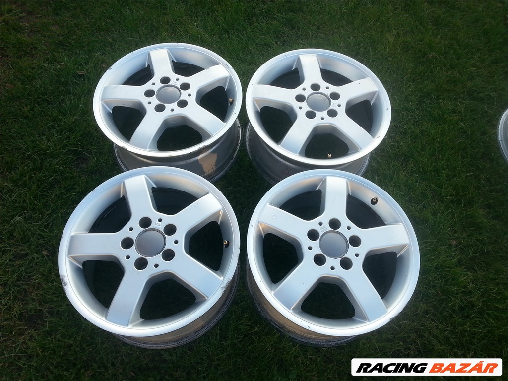  5x112 lyukosztásu ET33 7,5Jx16 gyári Mercedes alufelni garnitúra 1. kép