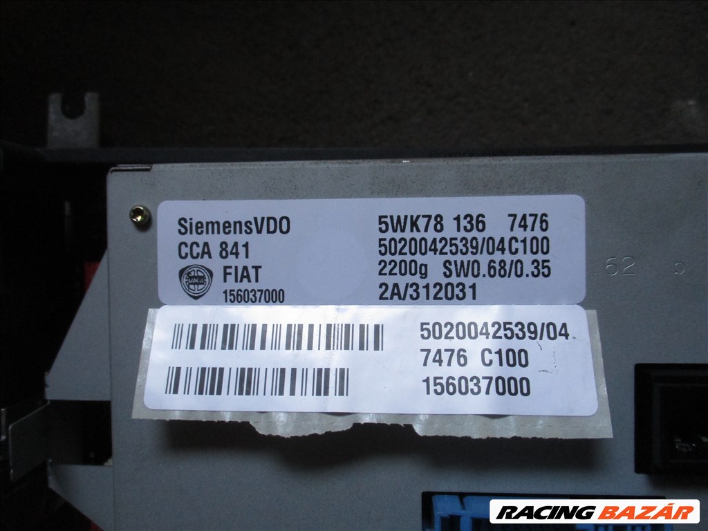 Lancia Thesis multifunkciós kijelző LCD cd rádió 156037000 2. kép