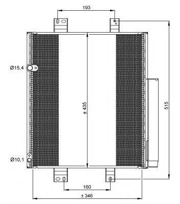 NRF 35853 - klíma kondenzátor DAIHATSU