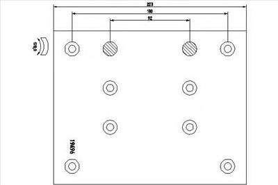 TEXTAR 1949605 - fékpofakészlet, dobfék ERF MAN MERCEDES-BENZ