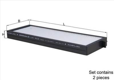 MAHLE LA 912/S - pollenszűrő HYUNDAI