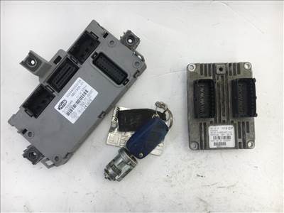 Fiat Stilo 2003-2007 1.6 16v 105 le motorvezérlő szett!<br />ECU+body computer+gyújtáskapcsoló+1 db kulcs 55202544