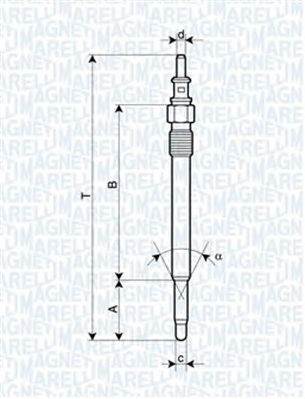 MAGNETI MARELLI 062900012304 - izzítógyertya CHRYSLER JEEP MERCEDES-BENZ PREMIER PUCH