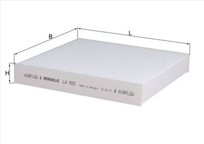 MAHLE LA 922 - pollenszűrő ABARTH FIAT LANCIA