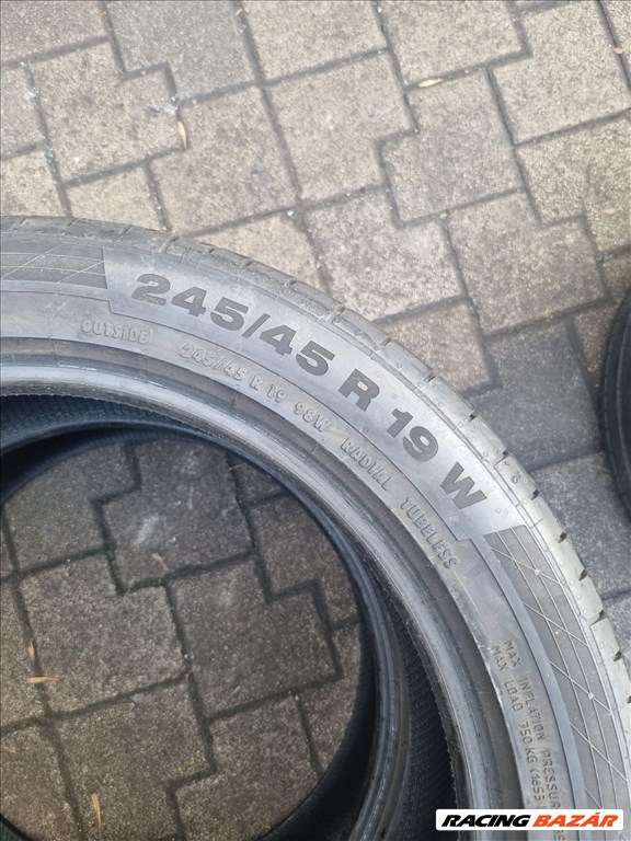  245/4519" újszerű Continental ContiSportContact 5 nyári gumi 2db  5. kép