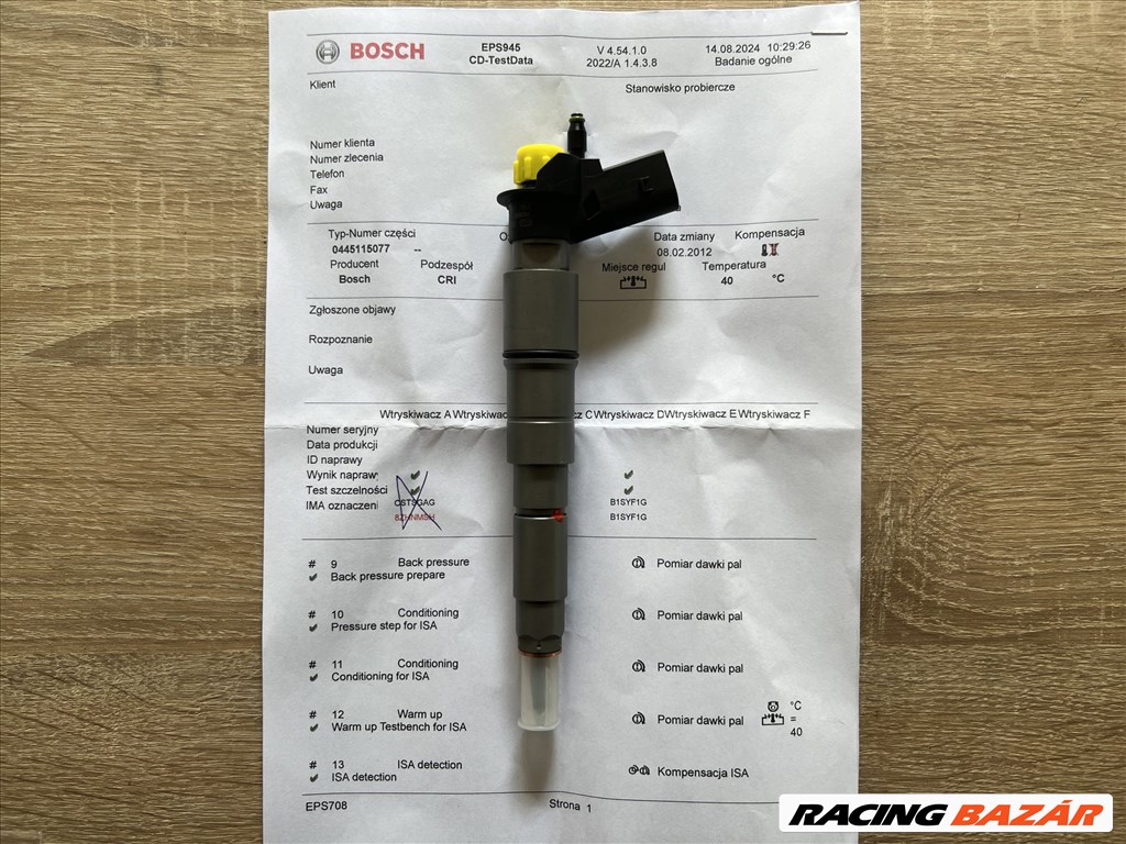 BMW 3.0D Felújított Injektor,Porlasztó 0445115077  13537796043 2. kép