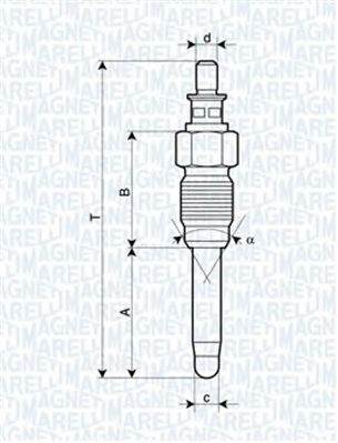 MAGNETI MARELLI 062900059304 - izzítógyertya RENAULT